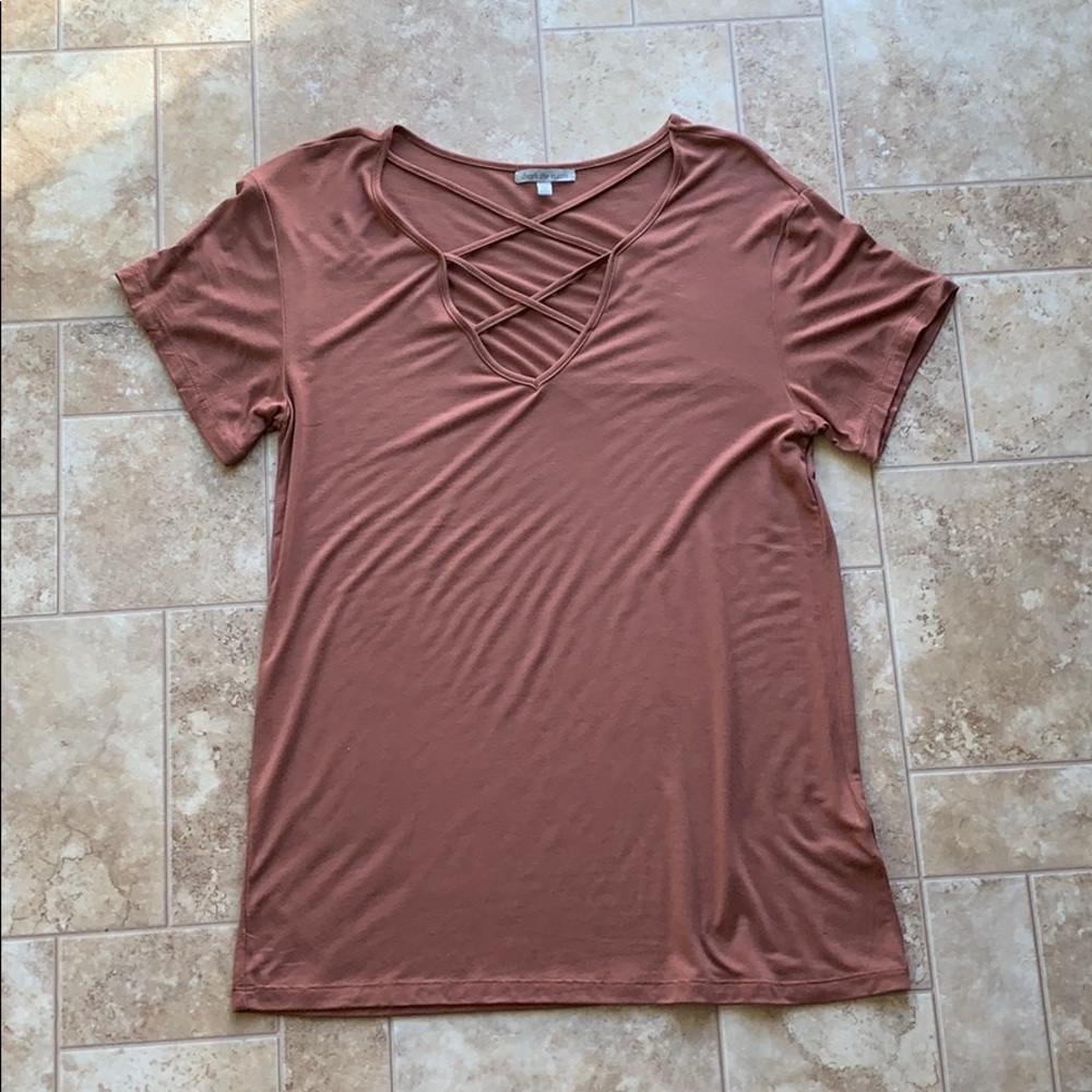 Flowy criss-cross shirt